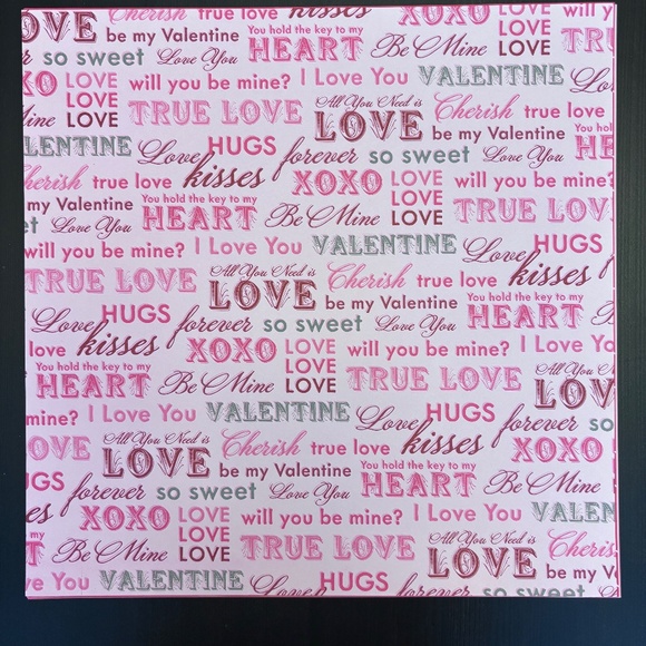 Pink & Red Valentine - Scrapbooking Bundle of Paper and Stickers - Picture 4 of 9